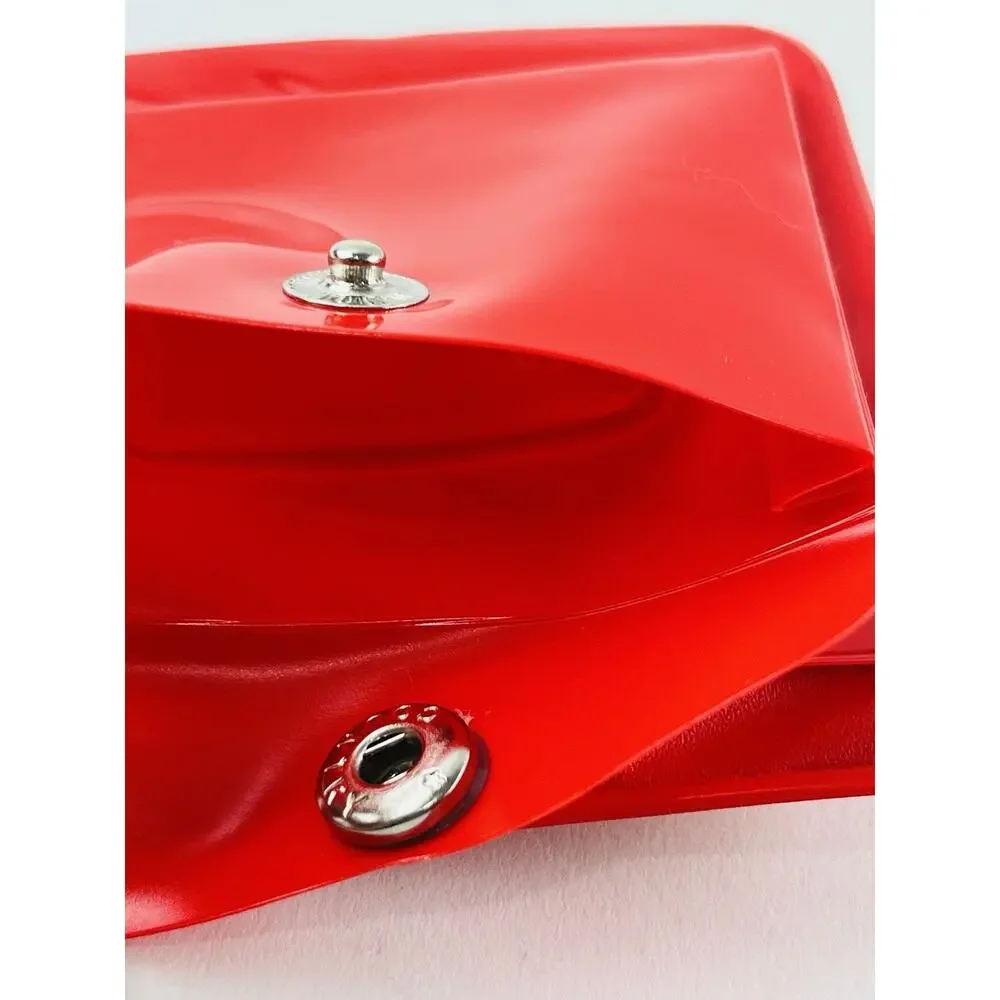 Hello Kitty Vinyl Snap Wallet Card Holder Red Vintage Sanrio 2003 Kimono Dress H - Picture 6 of 12